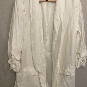 Vera Wang Relaxed White Blazer - XL